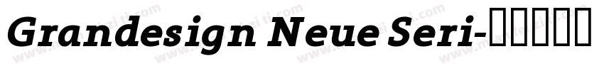 Grandesign Neue Seri字体转换